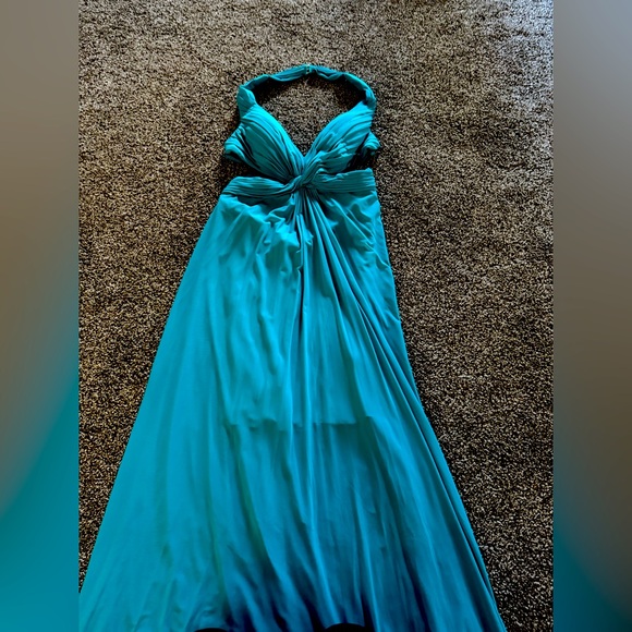 Teal open sides dress - Picture 1 of 4
